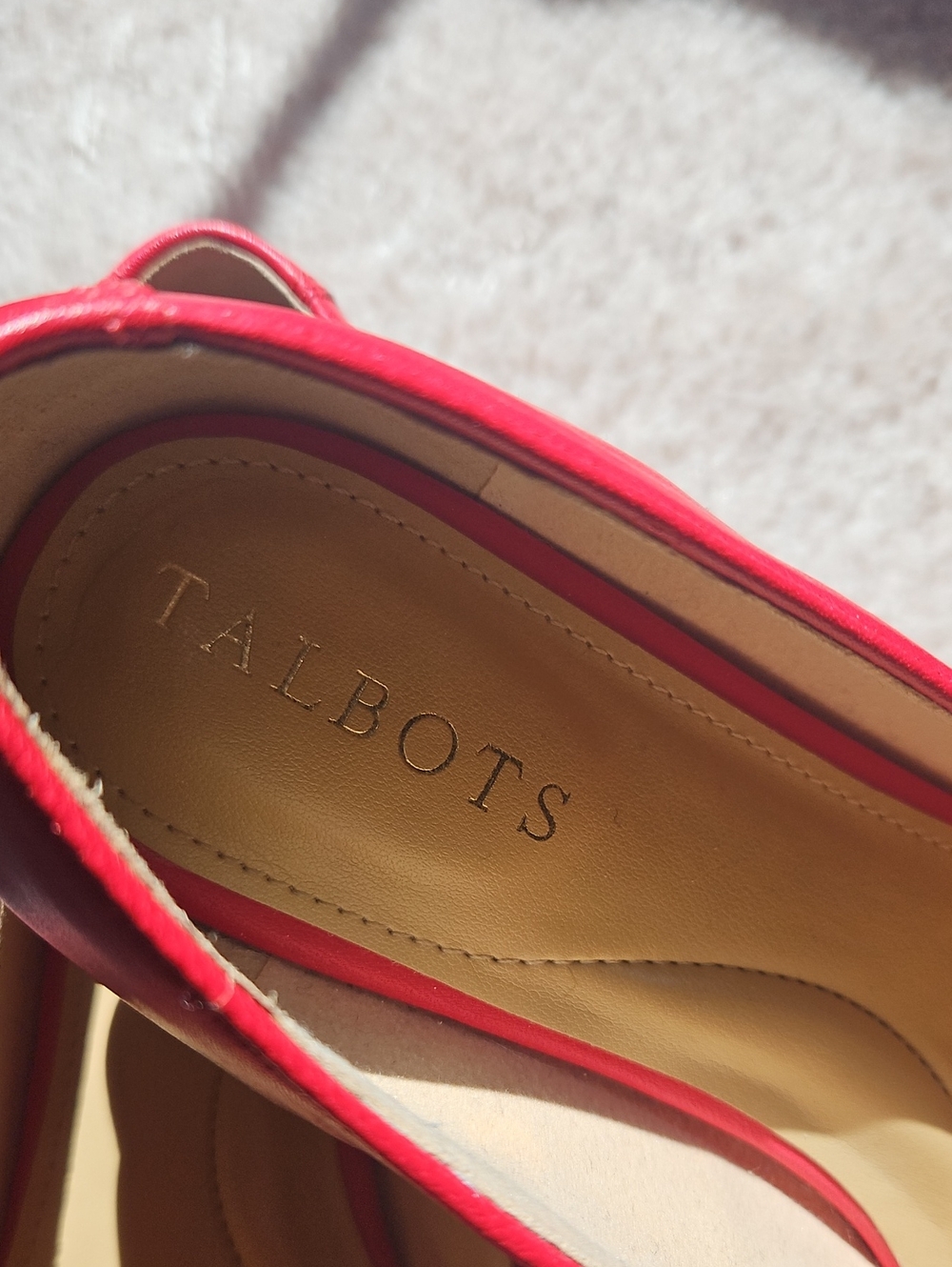 Talbots Flat In Red - Picture 2 of 5